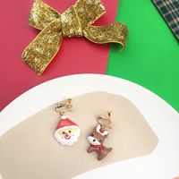 Novelty Santa Claus Snowman Snowflake Resin Women's Drop Earrings 1 Pair sku image 11