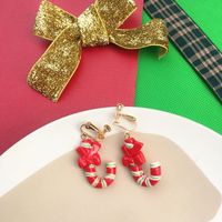 Novelty Santa Claus Snowman Snowflake Resin Women's Drop Earrings 1 Pair sku image 7