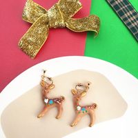 Novelty Santa Claus Snowman Snowflake Resin Women's Drop Earrings 1 Pair sku image 14