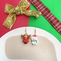 Novelty Santa Claus Snowman Snowflake Resin Women's Drop Earrings 1 Pair sku image 5