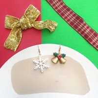 Novelty Santa Claus Snowman Snowflake Resin Women's Drop Earrings 1 Pair sku image 6