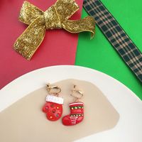 Novelty Santa Claus Snowman Snowflake Resin Women's Drop Earrings 1 Pair sku image 9