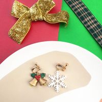 Novelty Santa Claus Snowman Snowflake Resin Women's Drop Earrings 1 Pair sku image 13