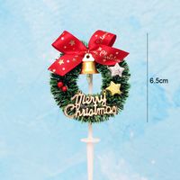 Christmas Christmas Tree Letter Bow Knot Resin Polyester Party Cake Decorating Supplies sku image 10