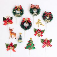 Christmas Christmas Tree Letter Bow Knot Resin Polyester Party Cake Decorating Supplies main image 1