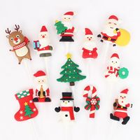 Christmas Santa Claus Snowman Elk Soft Glue Party Cake Decorating Supplies 1 Piece main image 5