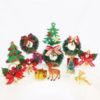 Christmas Christmas Tree Letter Bow Knot Resin Polyester Party Cake Decorating Supplies main image 6