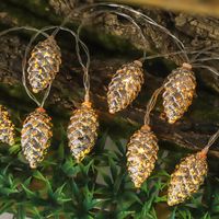 Christmas Retro Pine Cones Copper Wire Party String Lights 1 Piece main image 5