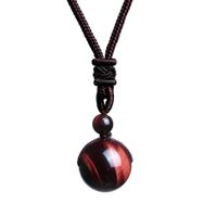 Fashion Ball Natural Stone Polishing Men's Pendant Necklace 1 Piece main image 4