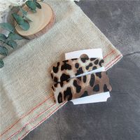 Fashion Leopard Cloth Handmade Hair Clip 1 Set sku image 4