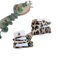 Fashion Leopard Cloth Handmade Hair Clip 1 Set main image 3