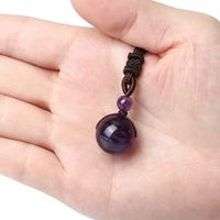 Fashion Ball Natural Stone Polishing Men's Pendant Necklace 1 Piece main image 3