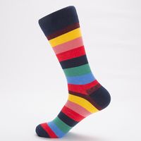 Unisex Fashion Stripe Cotton Jacquard Ankle Socks sku image 2
