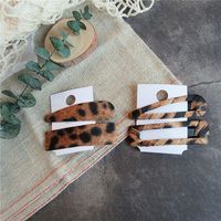 Fashion Leopard Cloth Handmade Hair Clip 1 Set main image 2