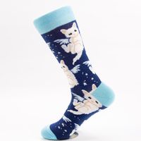 Unisex Casual Panda Cat Cotton Jacquard Ankle Socks sku image 4