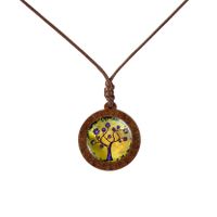 Fashion Tree Wood Glass Unisex Pendant Necklace 1 Piece main image 5