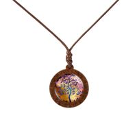 Fashion Tree Wood Glass Unisex Pendant Necklace 1 Piece sku image 5