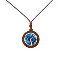 Fashion Tree Wood Glass Unisex Pendant Necklace 1 Piece sku image 6