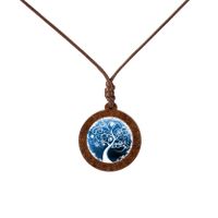 Fashion Tree Wood Glass Unisex Pendant Necklace 1 Piece sku image 10