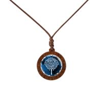 Fashion Tree Wood Glass Unisex Pendant Necklace 1 Piece sku image 8