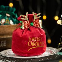 Weihnachten Mode Weihnachtsmann Brief Tuch Gruppe Zubehör Für Geschenkverpackungen 1 Stück sku image 3