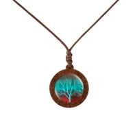 Fashion Tree Wood Glass Unisex Pendant Necklace 1 Piece sku image 3