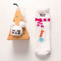 Unisex Cartoon Style Santa Claus Polyester Embroidery Crew Socks sku image 34