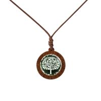 Fashion Tree Wood Glass Unisex Pendant Necklace 1 Piece sku image 11