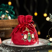 Weihnachten Mode Weihnachtsmann Brief Tuch Gruppe Zubehör Für Geschenkverpackungen 1 Stück sku image 1