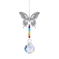 Pastoral Butterfly Snowflake Crystal Pendant Artificial Decorations sku image 2