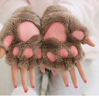 Women's Cute Cartoon Plush Gloves 1 Pair sku image 3