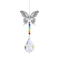 Pastoral Butterfly Snowflake Crystal Pendant Artificial Decorations sku image 1