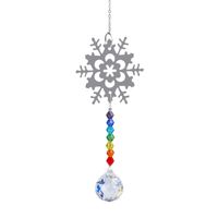 Pastoral Butterfly Snowflake Crystal Pendant Artificial Decorations sku image 3