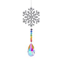 Pastoral Butterfly Snowflake Crystal Pendant Artificial Decorations sku image 9