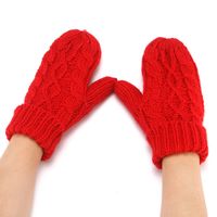 Women's Fashion Solid Color Polyacrylonitrile Fiber Gloves 1 Pair main image 4