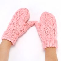 Women's Fashion Solid Color Polyacrylonitrile Fiber Gloves 1 Pair main image 2