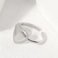 Cute Heart Shape Stainless Steel Plating Open Ring 1 Piece main image 4