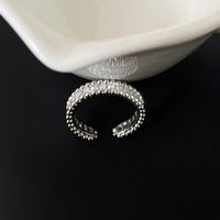 Mode Geometrisch Kupfer Diamant Strasssteine Offener Ring 1 Stück sku image 2