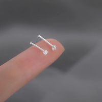 Simple Style Geometric Sterling Silver Plating Ear Studs 1 Pair main image 2