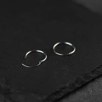 Simple Style Geometric Sterling Silver Earrings 1 Pair main image 3