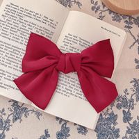 Women's Simple Style Classic Style Bow Knot Cloth Braid Hair Clip sku image 2