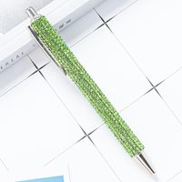 Press Jump Pen In Stock Wholesale Rhinestone Foreskin Pressing Pen Girl Student Stationery Ballpoint Pen Multicolor Pressing Pen sku image 20