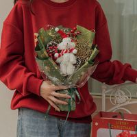 Nouveaux Cadeaux De Noël Ornements Décorer Poupée Bouquet Sec sku image 4