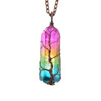 Retro Tree Natural Crystal Women's Pendant Necklace 1 Piece main image 3