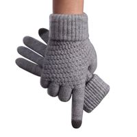 Unisex Fashion Solid Color Polyacrylonitrile Fiber Gloves 1 Pair main image 3