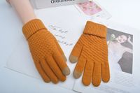 Unisex Fashion Solid Color Polyacrylonitrile Fiber Gloves 1 Pair sku image 4