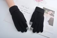 Unisex Fashion Solid Color Polyacrylonitrile Fiber Gloves 1 Pair sku image 1
