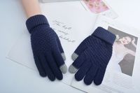 Unisex Fashion Solid Color Polyacrylonitrile Fiber Gloves 1 Pair sku image 3