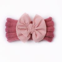 Fashion Solid Color Polyester Bowknot Hair Band 1 Piece sku image 3