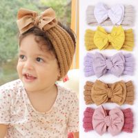 Fashion Solid Color Polyester Bowknot Hair Band 1 Piece main image 1